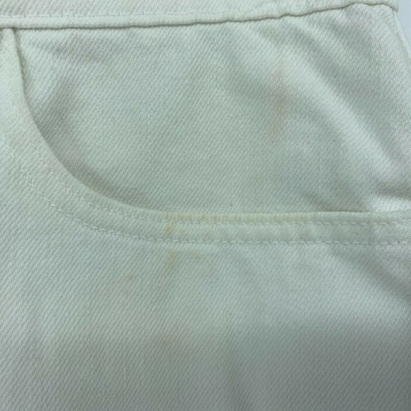 Frame Women's White Denim Jeans Skirt Size 26 100% - Picture 3 of 9